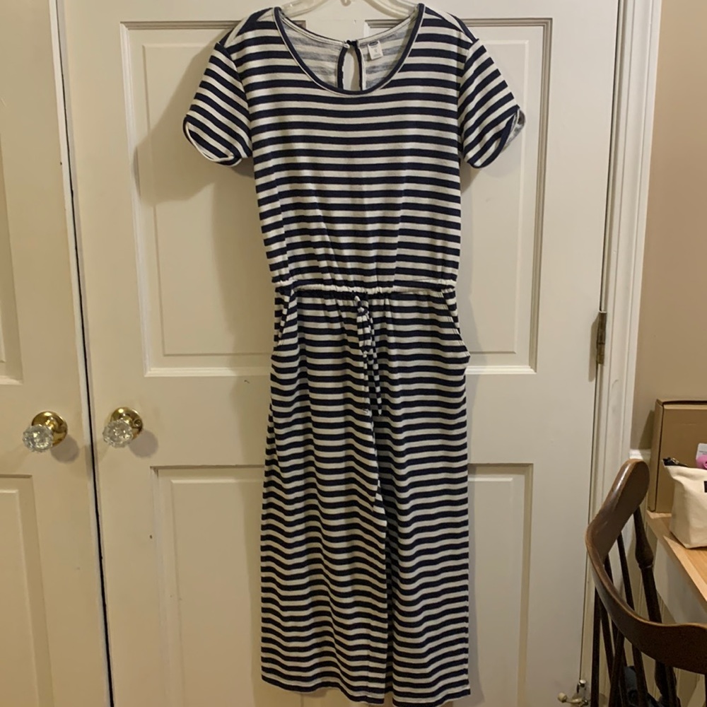 Old Navy striped short sleeve jumpsuit XS